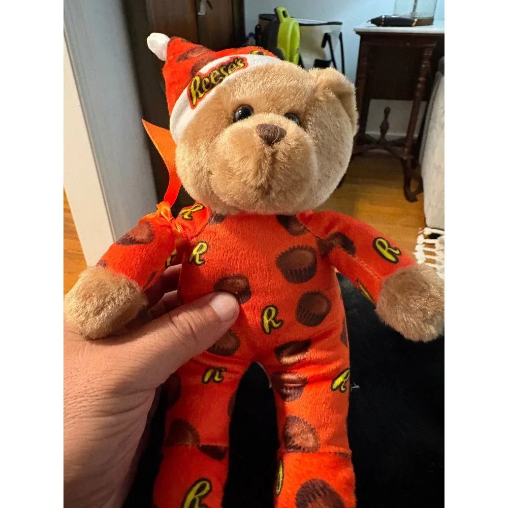 Galerie Reeses Peanut Butter Cup Plush Teddy Bear Orange Pajamas Holiday 35690